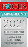 FOCUS-Empfehlung 2021 - Chirotherapeut - Landkreis Altötting