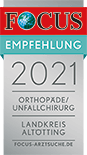 FOCUS-Empfehlung 2021 - Orthopäde/Unfallchirurg - Landkreis Altötting